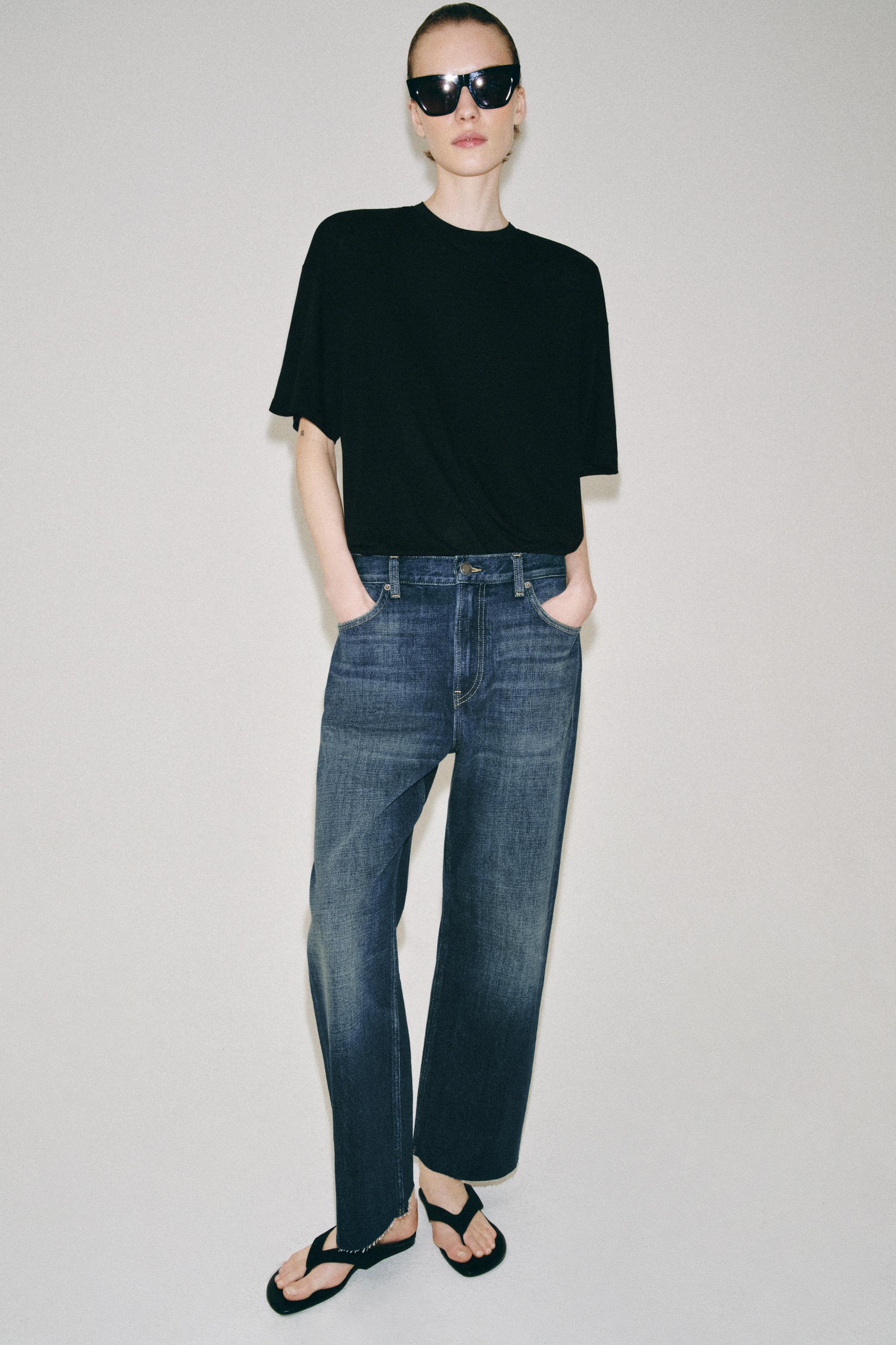 ZW COLLECTION LOW-RISE LOOSE JEANS